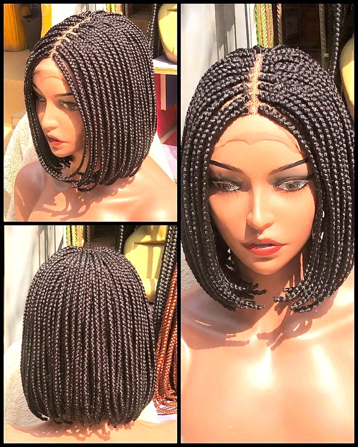 perruque tressée bob knotless