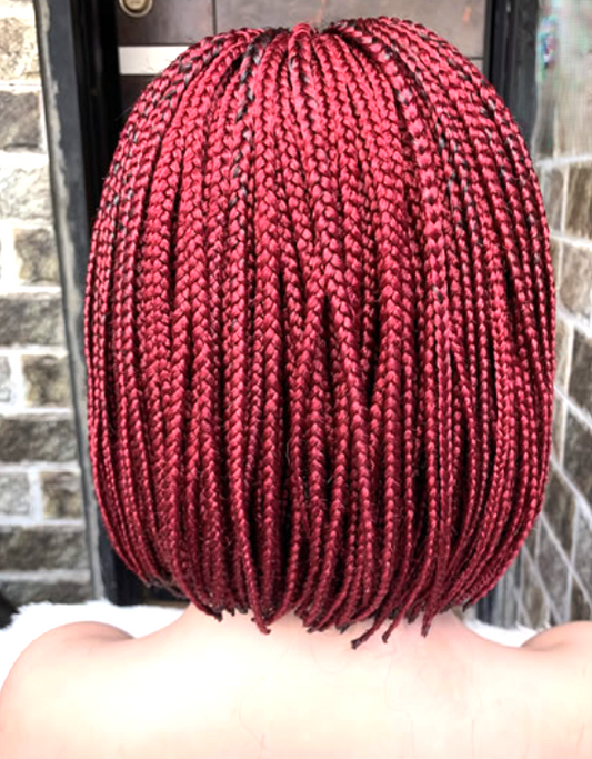 Perruque tresséebob knotless