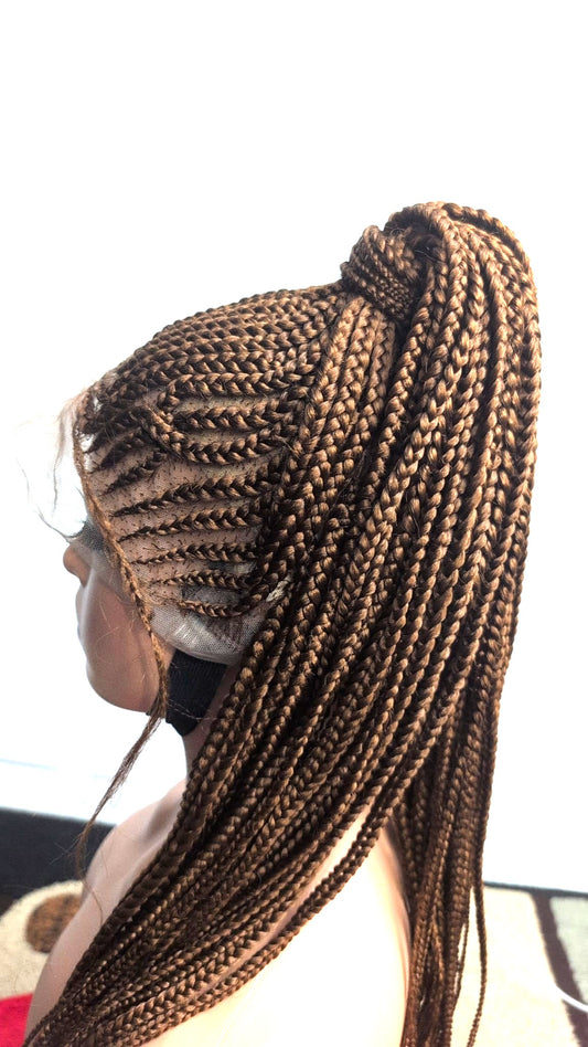 Perruque tresse en passe mèche avec rasta