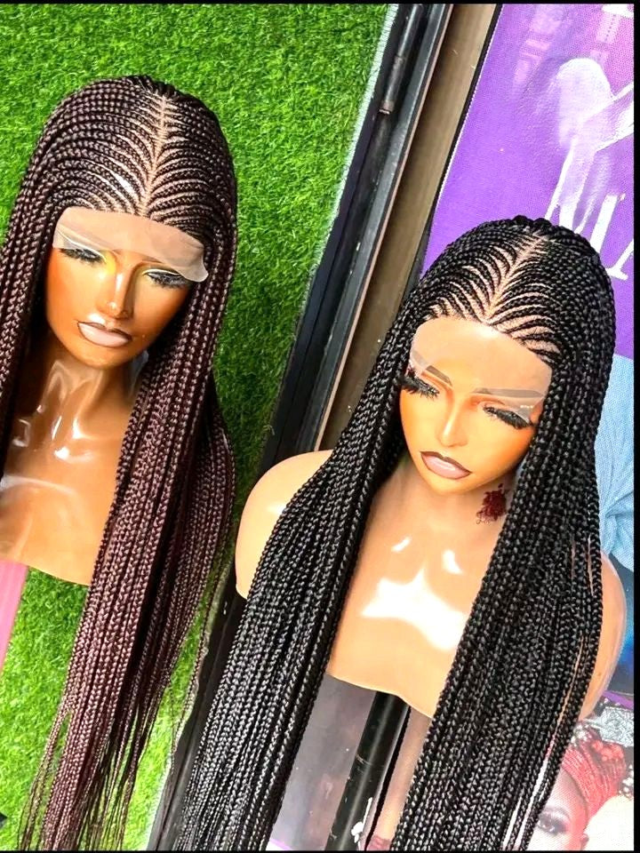 Cornrow Knotless Braids wigs