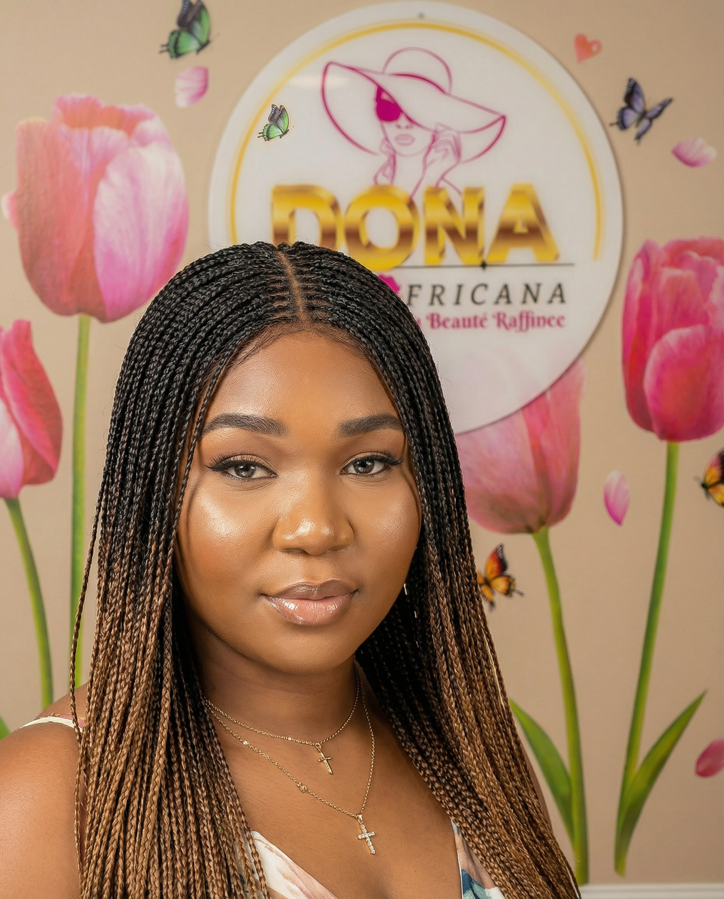 Bone Straight Knotless Braids - Donaafricana