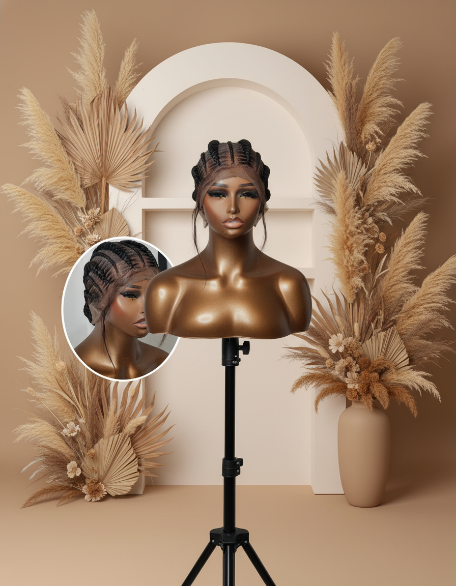 Perruque passe mèche / Cornrow Braids - Donaafricana