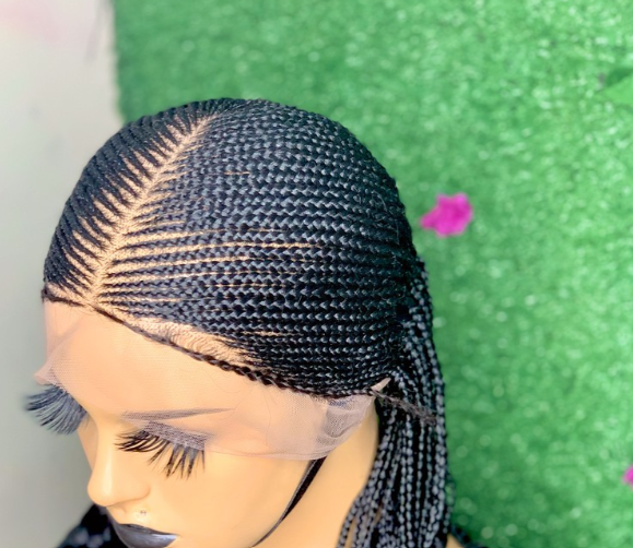 perruques tresses avec passe mèches