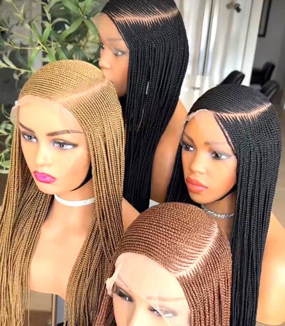 Perruque tresse en passe mèche avec rasta