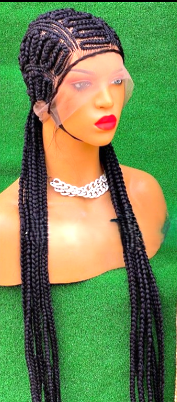 Perruque tresse en passe mèche zizzac