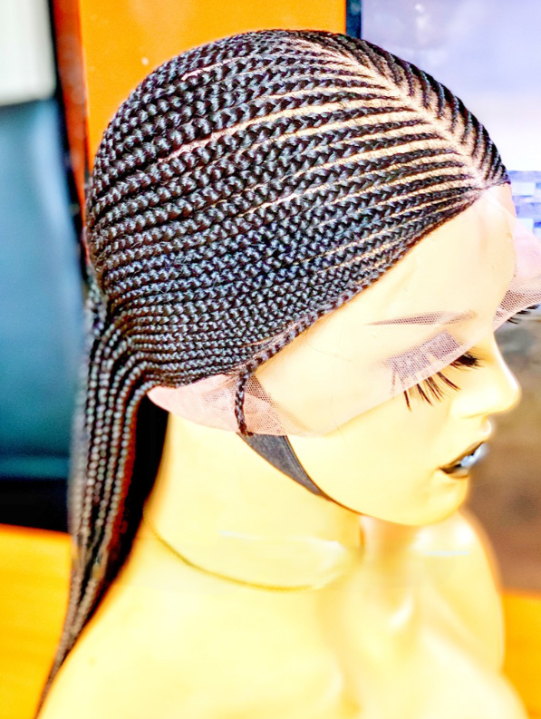 perruque tressée passe mèche