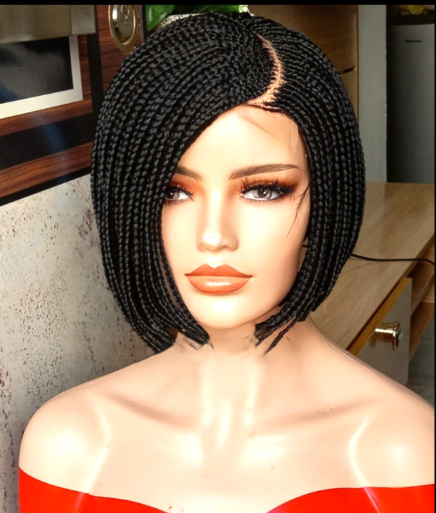 Perruque tresse Bob avec passe mèche