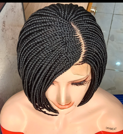 Perruque tresse Bob avec passe mèche