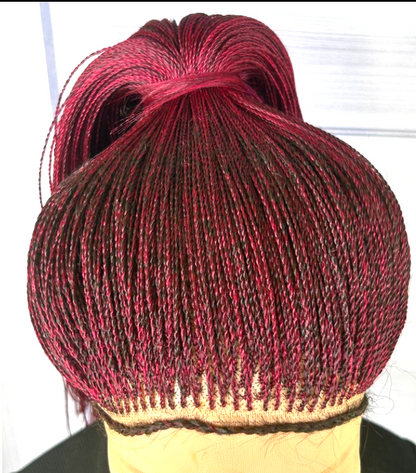 perruque tressée micro twist