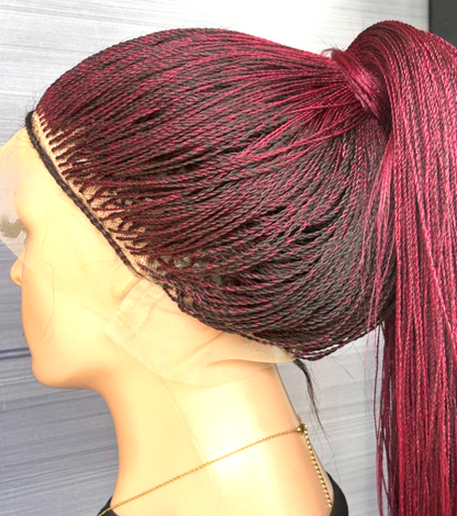perruque tressée micro twist