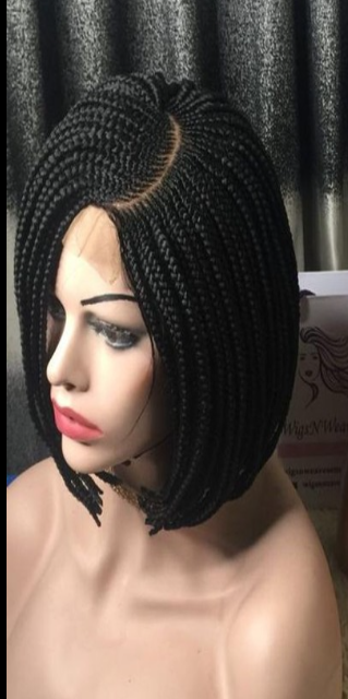 Perruque tresse Bob avec passe mèche