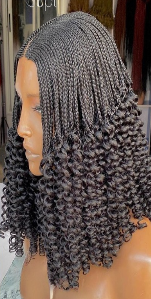 Perruque tresse en passe mèche