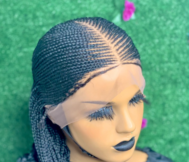 perruque tressée passe mèche