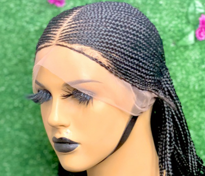 perruque tressée passe mèche