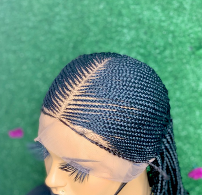 perruque tressée passe mèche