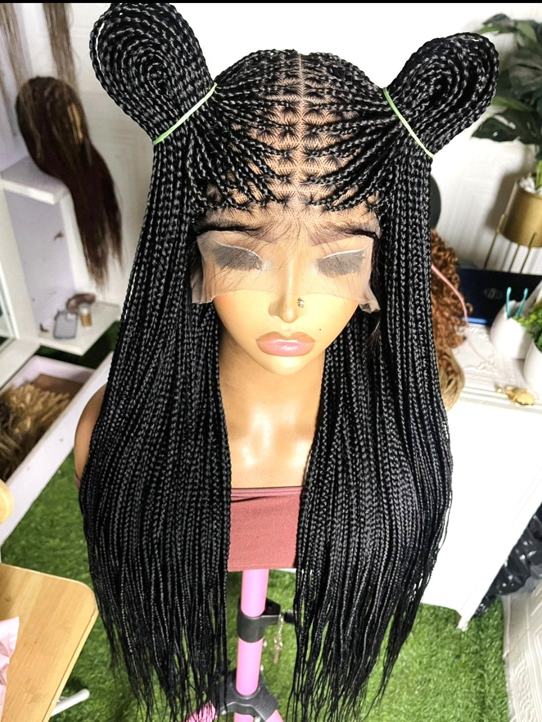 borne straight knotless braids