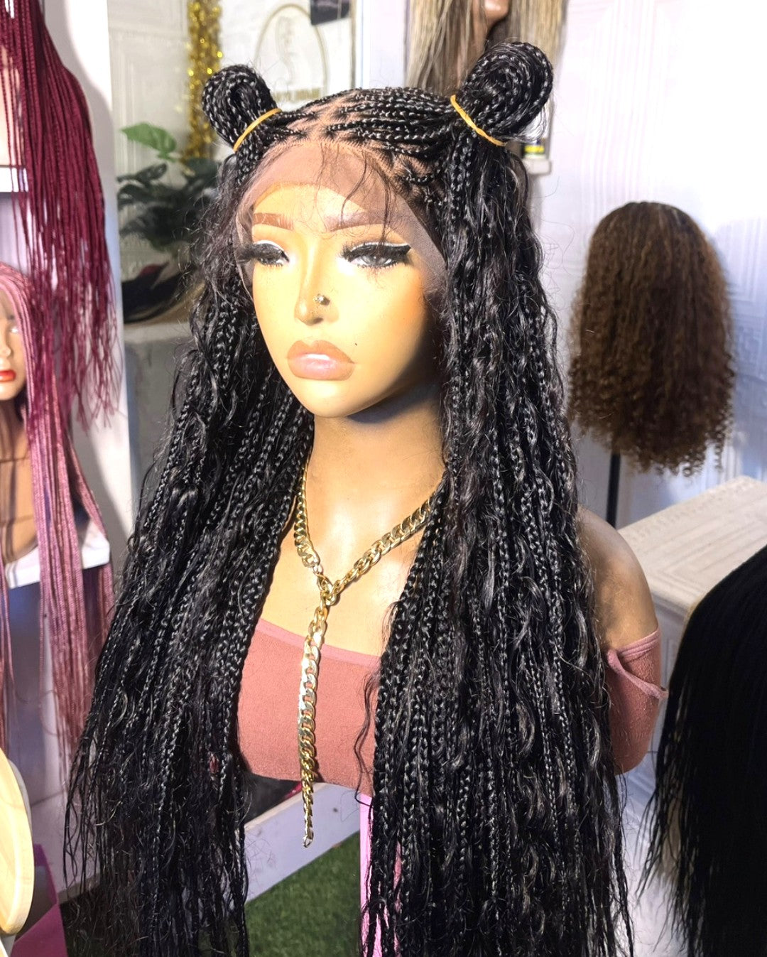 perruque tresse/ Goddess Braids