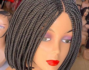 perruque tressée bob knotless