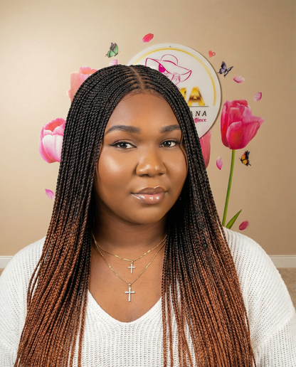 Bone Straight Knotless Braids - Donaafricana 