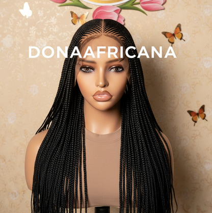 Cornrow Knotless Braids wigs - Donaafricana 