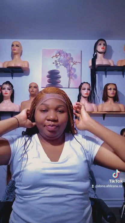 perruque tressée passe mèche